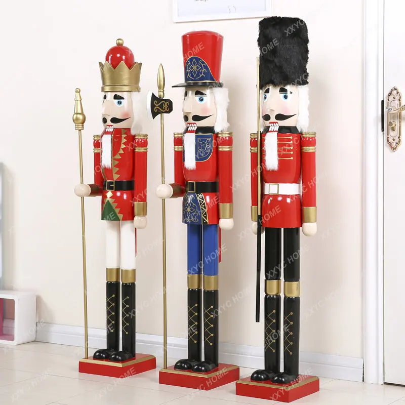 120cm Nutcracker Puppet Soldier Decoration Nordic Home Hotel Cafe Decoration Decoration Gift home decoration accessories