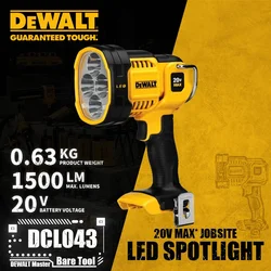 DEWALT DCL043 Jobsite LED Spotlight 20V Lithium Power Tools Flashlights Torches Bare Tool