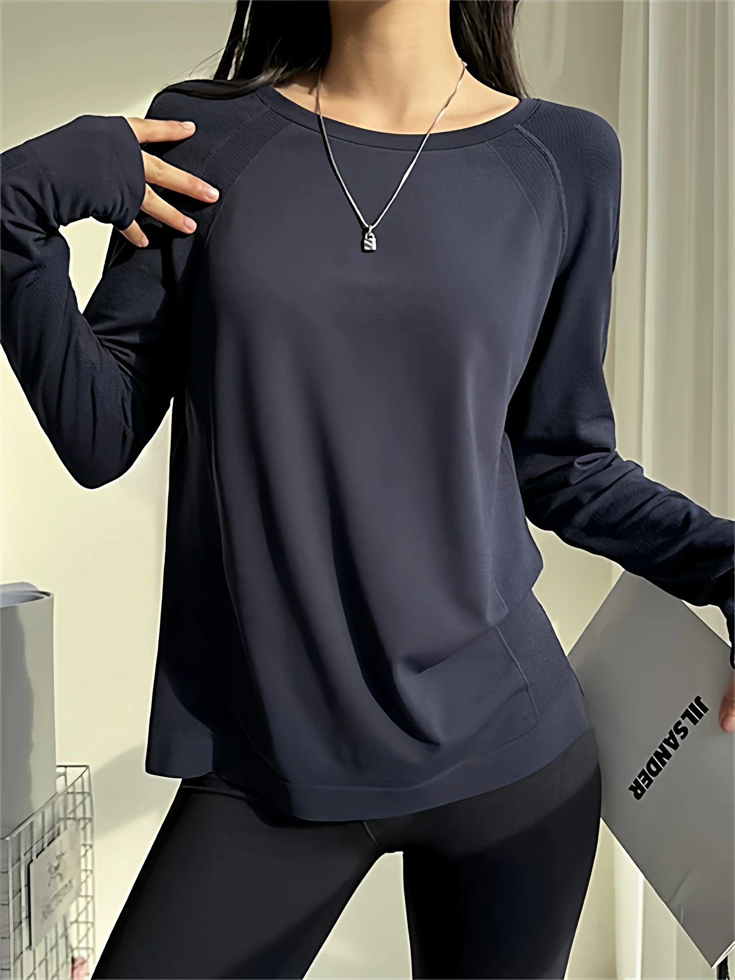 

Women's Yoga Clothes Long Sve Loose Running Fitn Sport T-irt Base Top Qui Dry Spring Autumn New Arrival Simple Sle