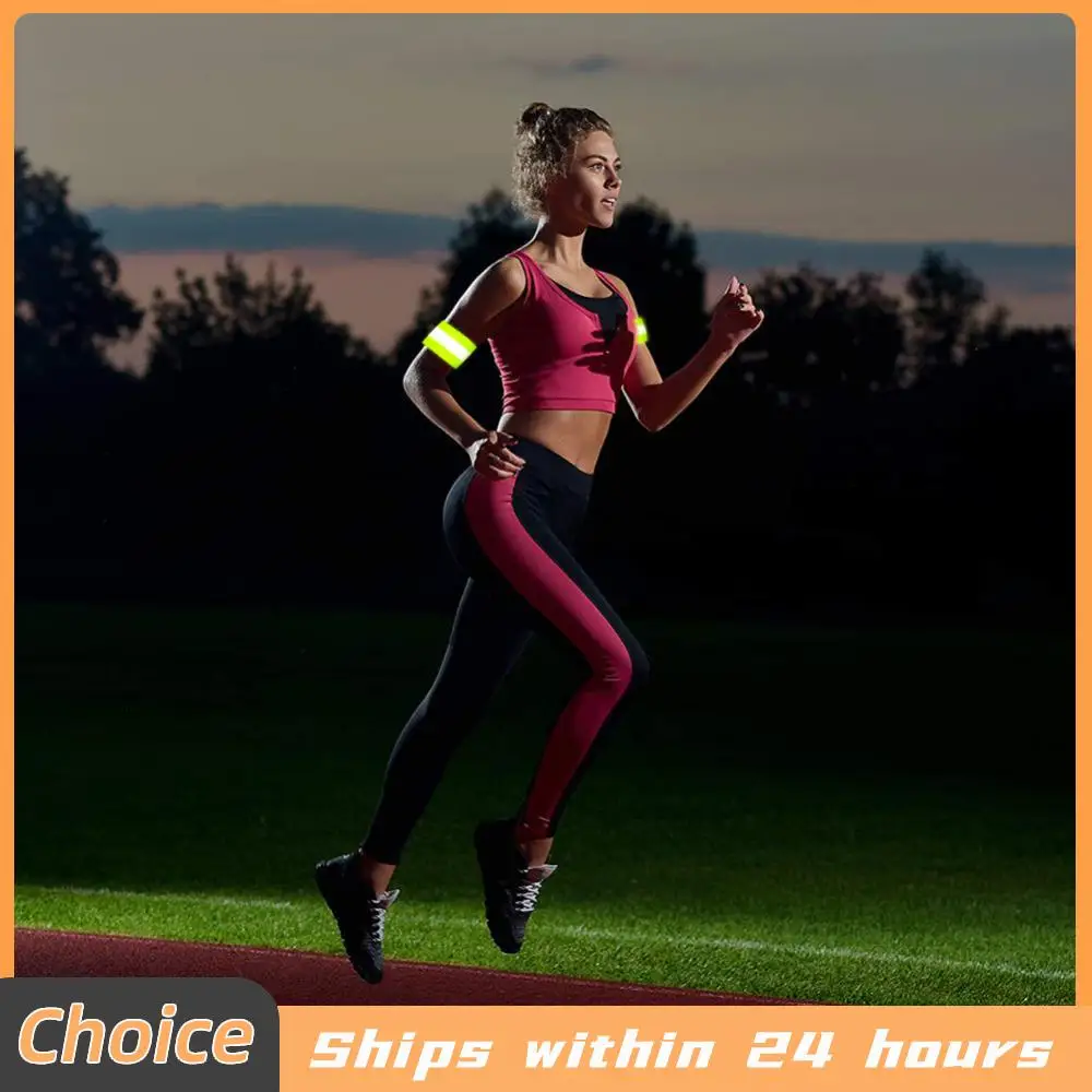 Reflective Bands High Visibility Arm Wrist Ankle Leg Bands R