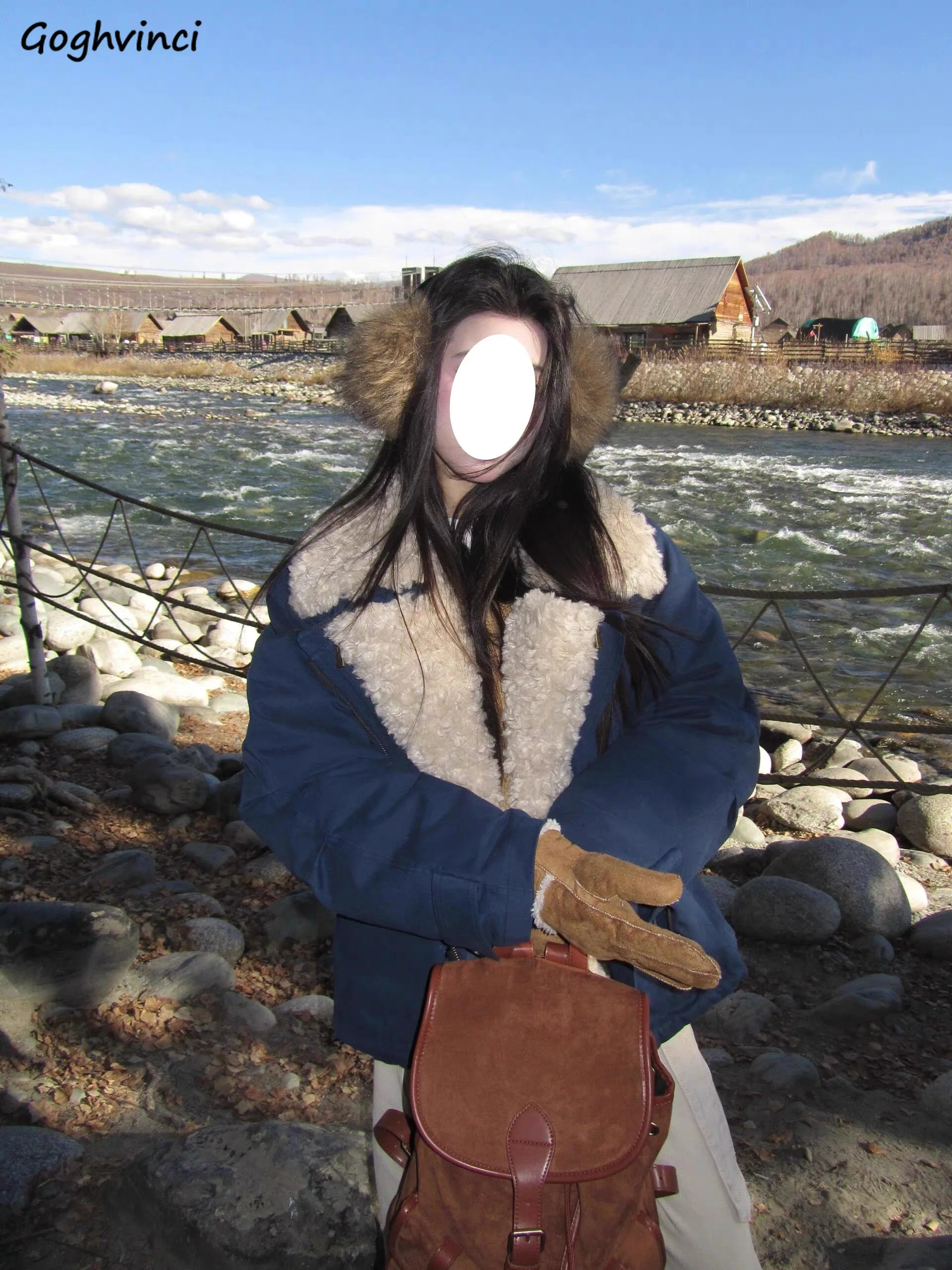 

Parkas Womens Biker Fall Woolen Fleece-Padded High Quality Ruched Flap Gf Pocket Button Elegant Timeless Office Mother’S Ol Ins