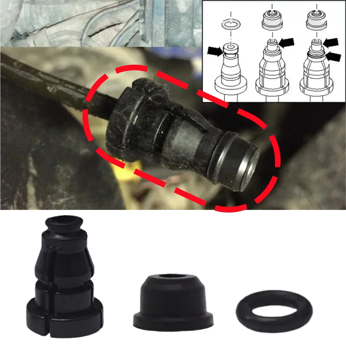 

Соединитель шланга рабочего цилиндра сцепления для Audi, Fiat, Peugeot, Citroën, Skoda, Seat, Volkswagen 1K0721741, комплект для ремонта уплотнения сцепления