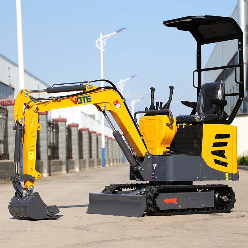 Multifunctional Epa Engine Farm Mini Excavator 1 Ton New Crawler Escavatore Machine Multifunctional Small Digger Minibagger