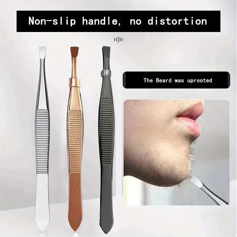 Pinça de Precisão para Sobrancelhas - Ferramenta Profissional de Aço Inoxidável para Modelagem de Sobrancelhas e Remoção de Pelos Faciais - Ferramenta de Beleza Unissex