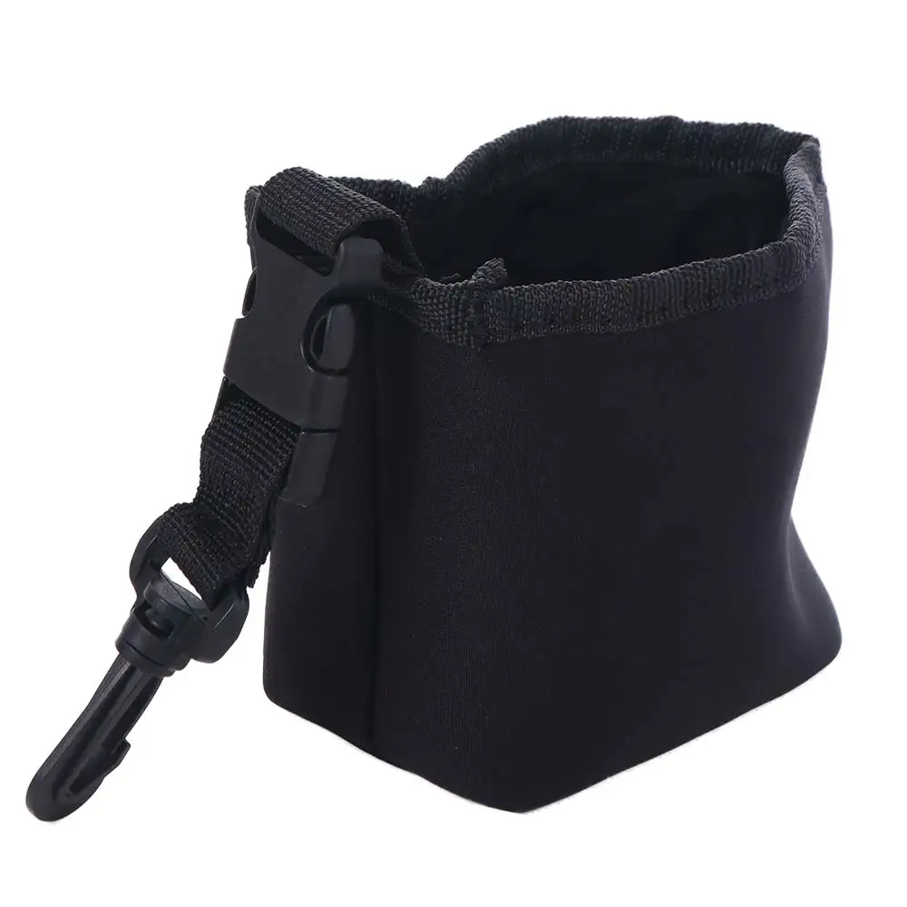 Leak-Proof Golf Cleaning Bag Easy To Carry With Detachable Clip Golf Ball Scrub Bag Black Washable Golf Club Wash Bag