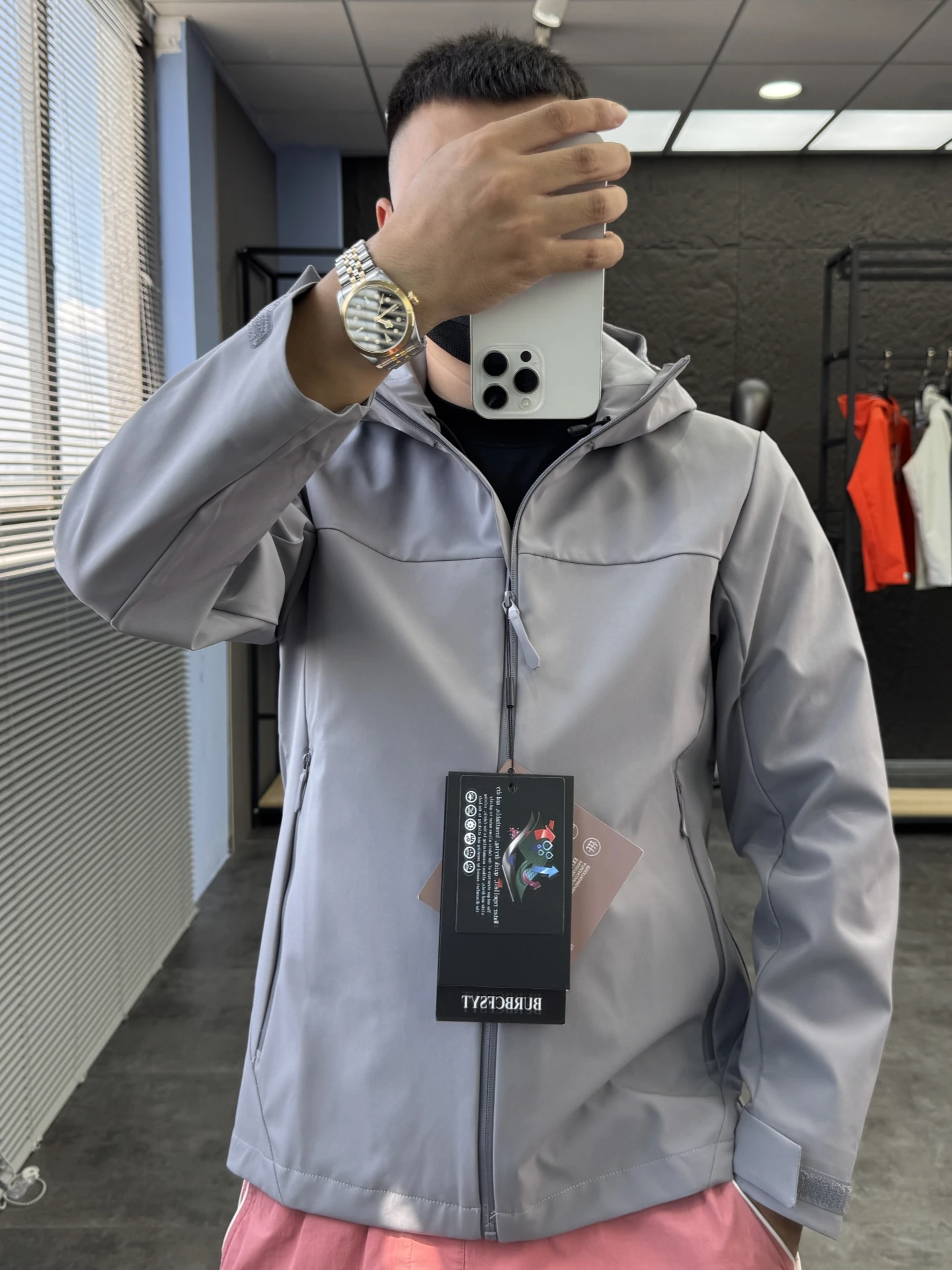 

Уличная водонепроницаемая повседневная куртка с капюшоном, мужская удобная полиэфирная волокна, длинная застежка-молния све, цвет Pampa & Brand