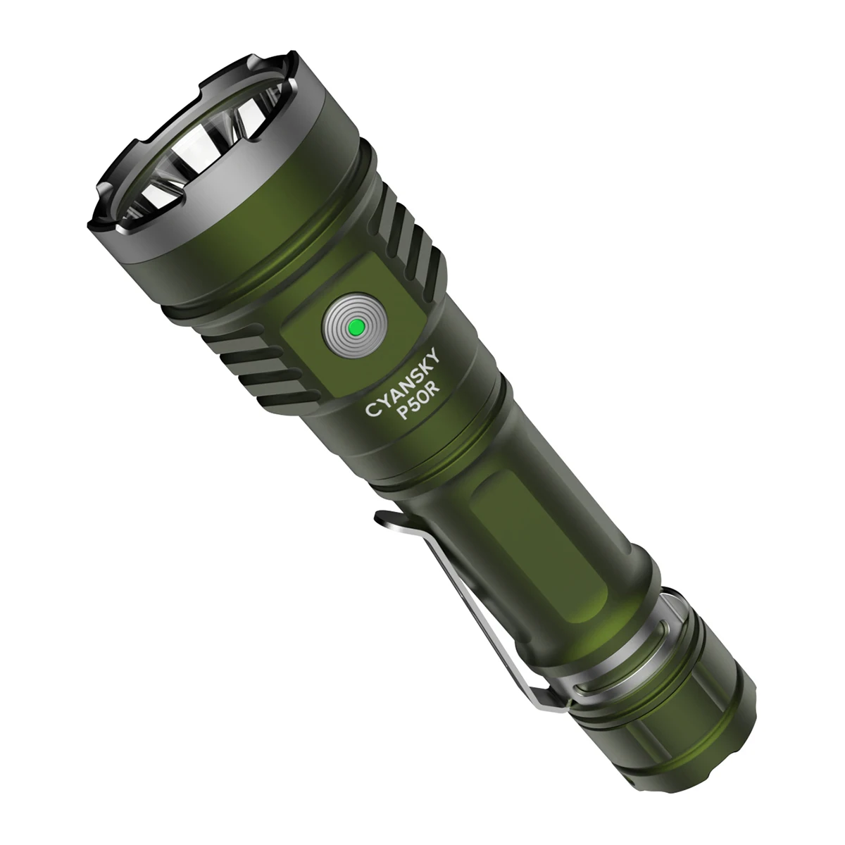 CYANSKY P50R 4*XHP 50.3 LED Flashlight 12000LM 328M 4000mAh 21700 Battery USB-C Fast Charging IP68 Waterproof EDC Tactical Torch