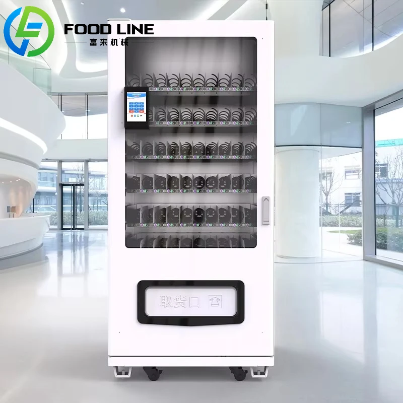 

24/7 snack and beverage vending machines, with multiple payment options, suitable for airport terminals and transfer stations.