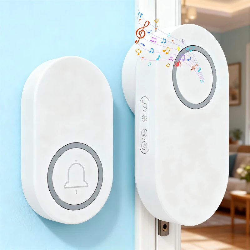

Plug-and-play wireless doorbell battery Door Chime Kit Home Music Door Bell Alarm Door Bell Set
