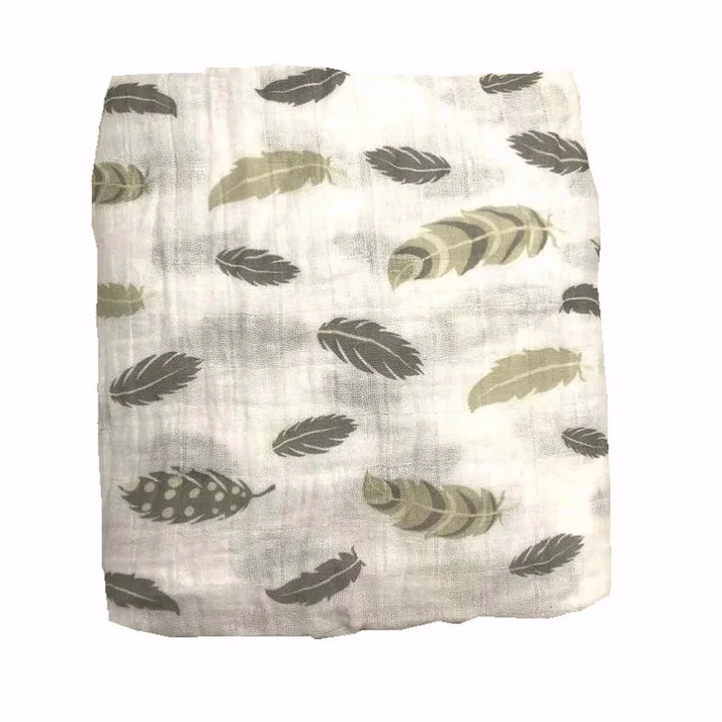 Circle 100% Cotton Soft Baby Muslin Blanket 47x47 Inch  Breathable Swaddling Receiving Blanket for Newborn Infant, Perfect