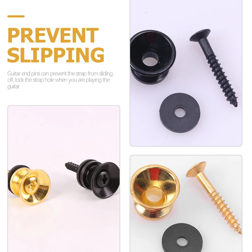 

Guitar Strap Buckle Tail Pin Metal Button Ukulele End Pins Acoustic Accessories Bass Locks
