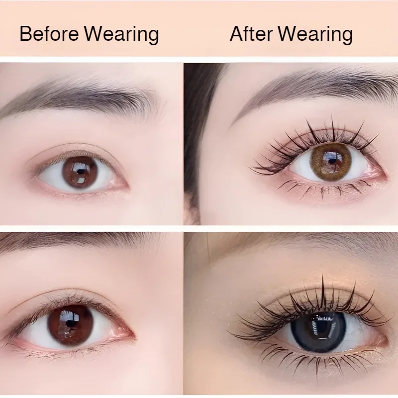 Lazy Glue-Free Magnetic False Eyelashes for Women Sunflower Natural Simulation Fast Adsorption Soft Eyelashes