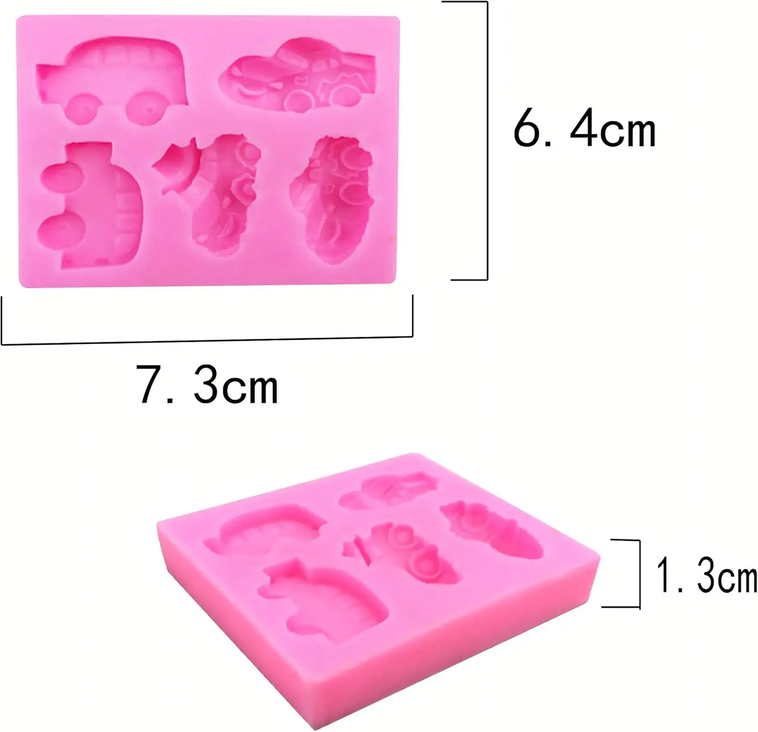 3D Car and Sports Car Silicone Mold Fondant Candy Chocolate Mould Baking Tools Handmade Soap Molds Icing Biscuit Cake Decoration