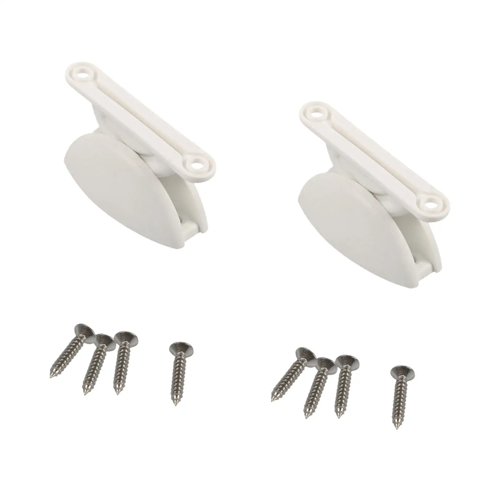 2Pcs RV Door Retainer Kit Durable Replaces Nylon with 8 Screws Accessories for Camper Motorhome Boat RV Trailer