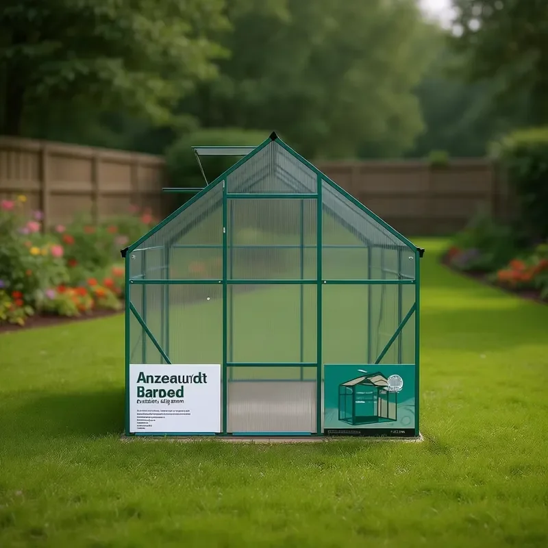 Greenhouse 6 X 8 Ft Outdoor Aluminum Frame Polycarbonate Modern Garden Structure for All Plants
