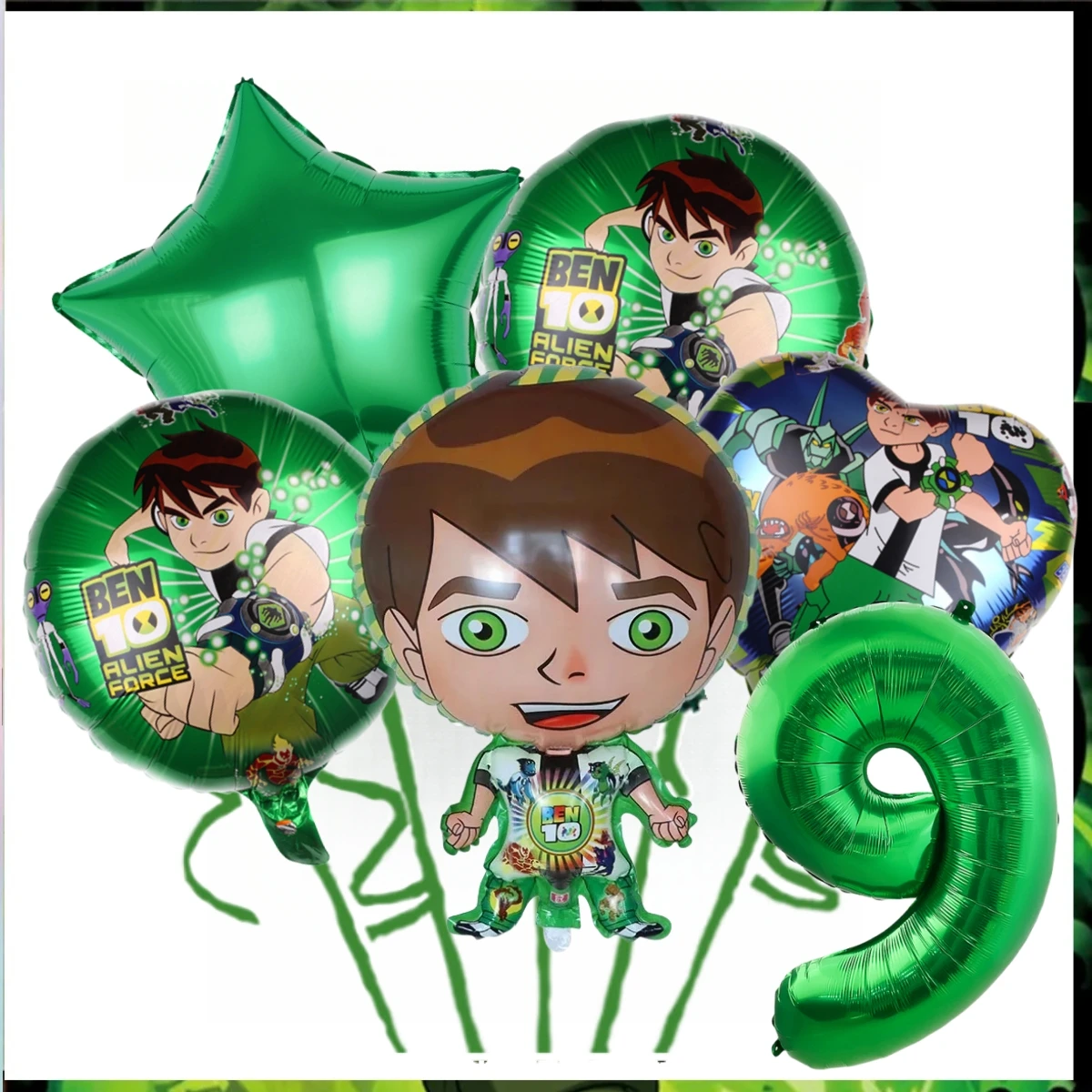 Ben 10 Birthday Party Decoration Disposable Tableware Paper Plate Cup Cake Decor Ben Boy Balloon Baby Shower Boys Party Supplies