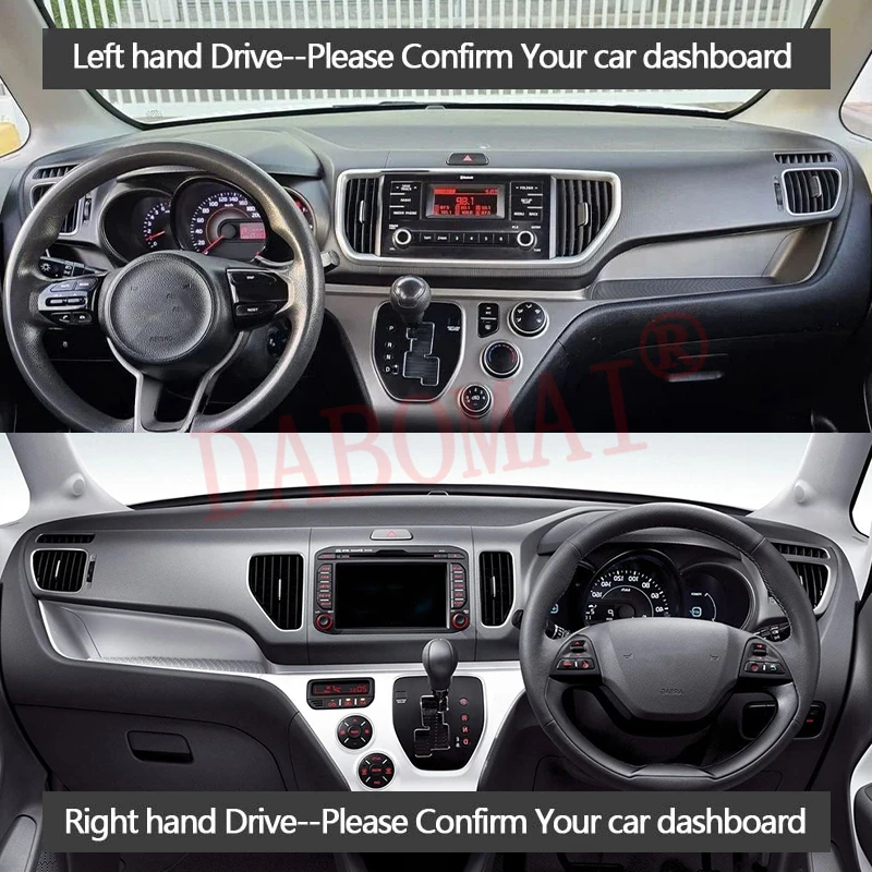 For KIA Ray EV 2012-2020 2021 2022 Car Dashboard Cover Avoid Light Pad Instrument Cover Mat Carpet Interior Accessories