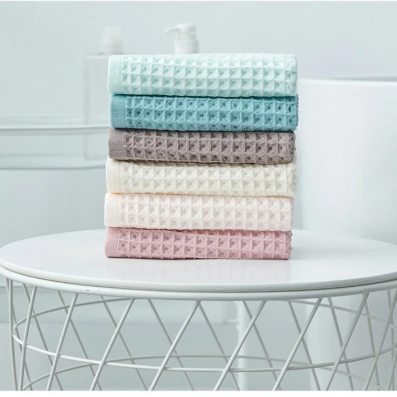 Household Cotton Japanese Facial Towels Solid Color Absorbent and Easy To Dry Adult Facial Towels Shower Bathroom Accessories