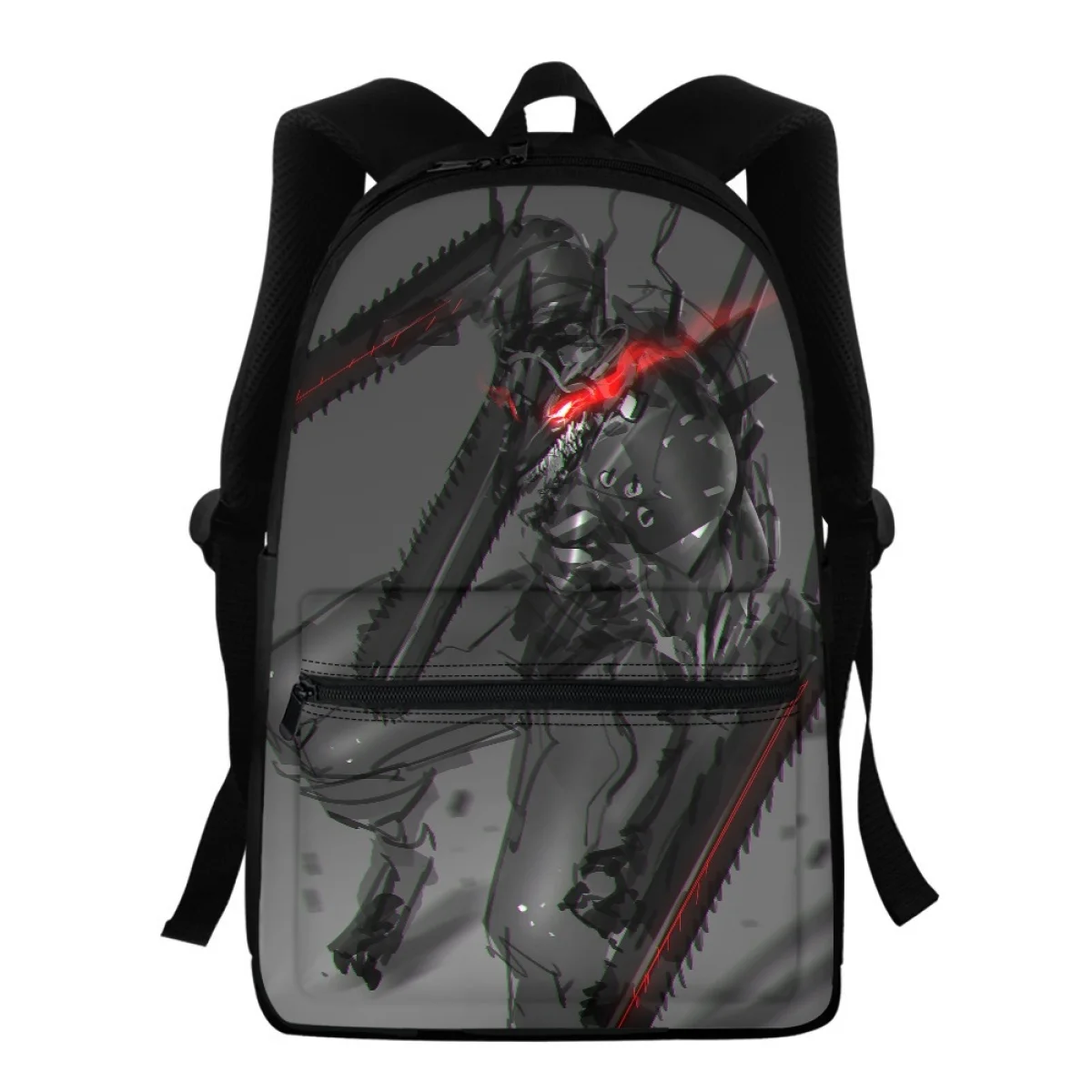 

FORUDESIGNS Chainsaw Man Printed Schoolbag Large Capacity School Zipper Backpack Teenagers Daypack Bag Students Rucksack