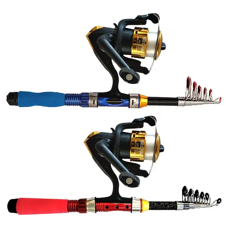 

Telescoping Fishing Rod Set 1.8m Fiberglass Miniature Spin Rod And Reel Combo Carrier Bag Included Fishing Gear Fishing Rod Kit