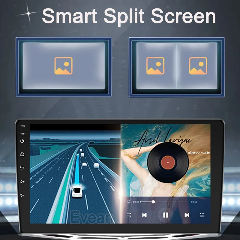 Evean 8G 128G ثماني النواة Android14 راديو السيارة اللاسلكي Carplay أندرويد السيارات 2 din مشغل وسائط متعددة 360 نظام كاميرا بانورامية