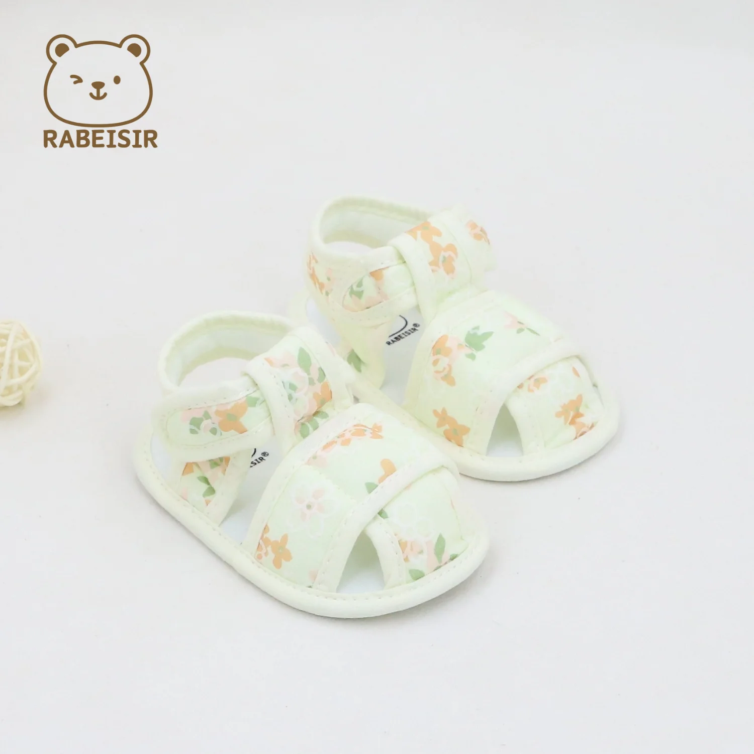 

Весенние и летние детские сандалии, детская прогулочная обувь на тканевой подошве, для детей 0–1 лет, дышащая, удобная, милая и свежая