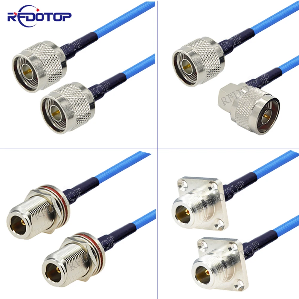 

1Pcs RG-402 N Male to N Male/N Female Connector RG402 Blue Jacket Semi Flexible Low Loss 50 Ohm High-Quality RF Coaxial Cable