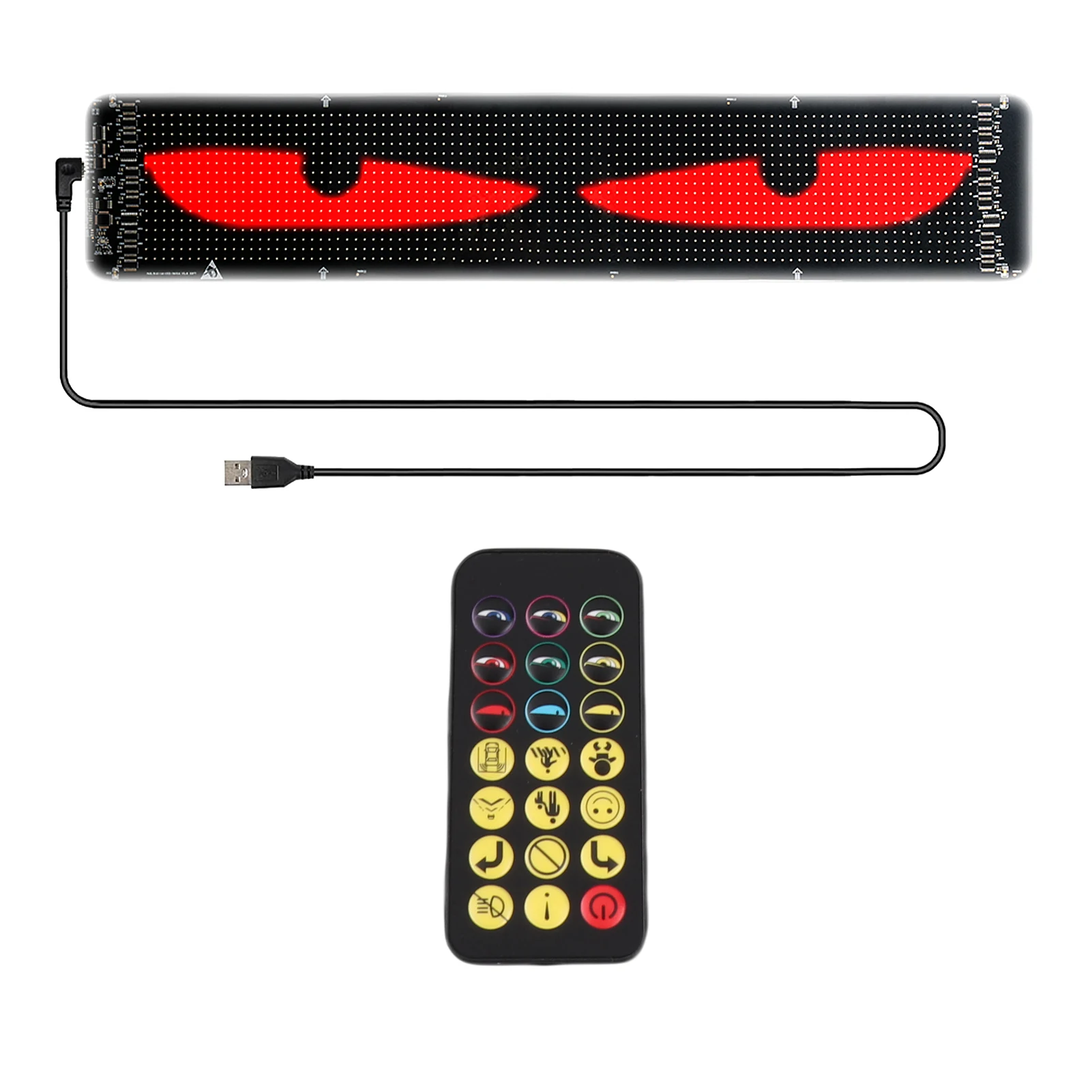 

Eyes Light for with Remote and APP Control Connect Programmable Colorful Led Eyes for Car Truck Party Soft