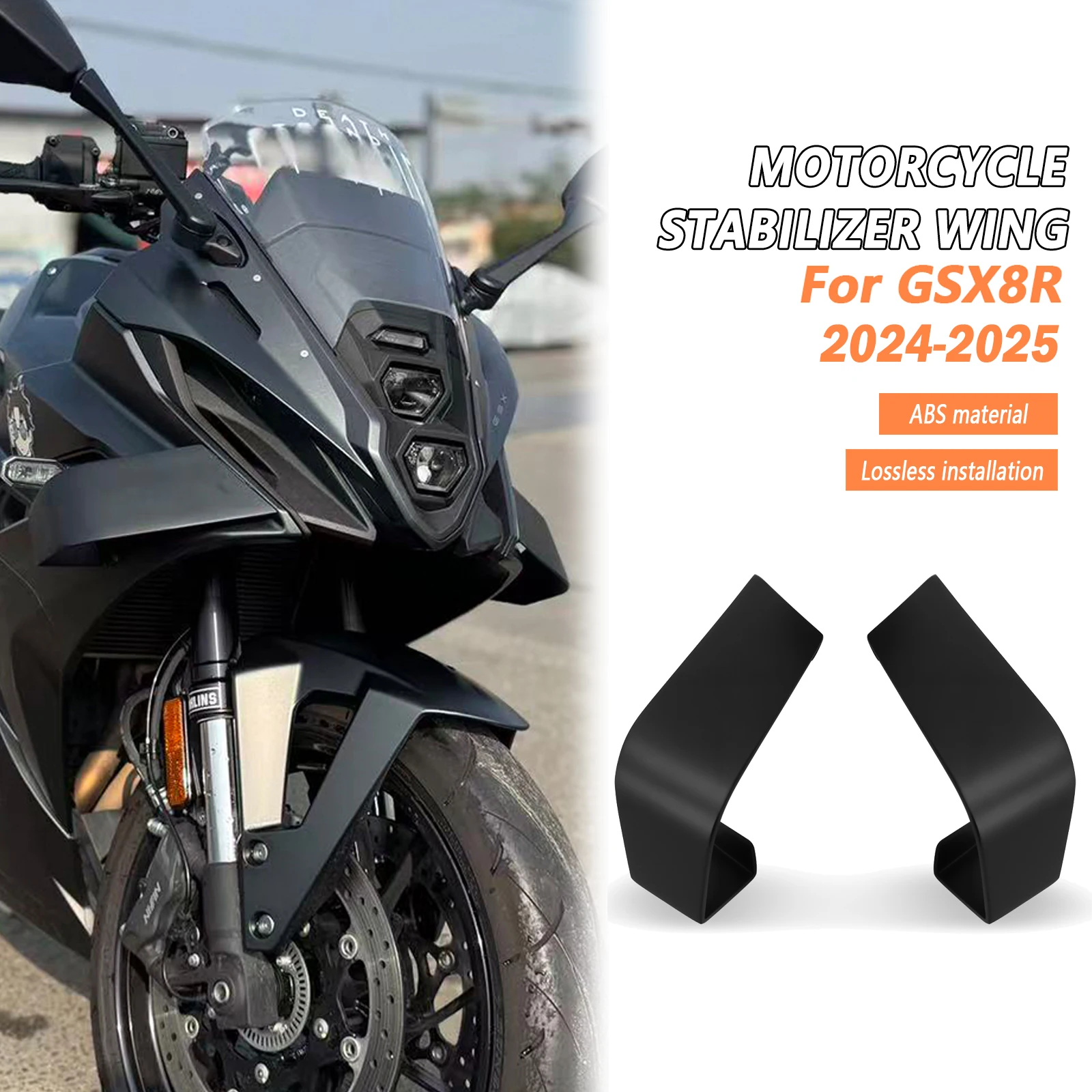 

Motorcycle Winglets Aerodynamic Wind Side Wings Spoiler Fairing For GSX8R 2024 GSX-8R 2025 GSX 8R