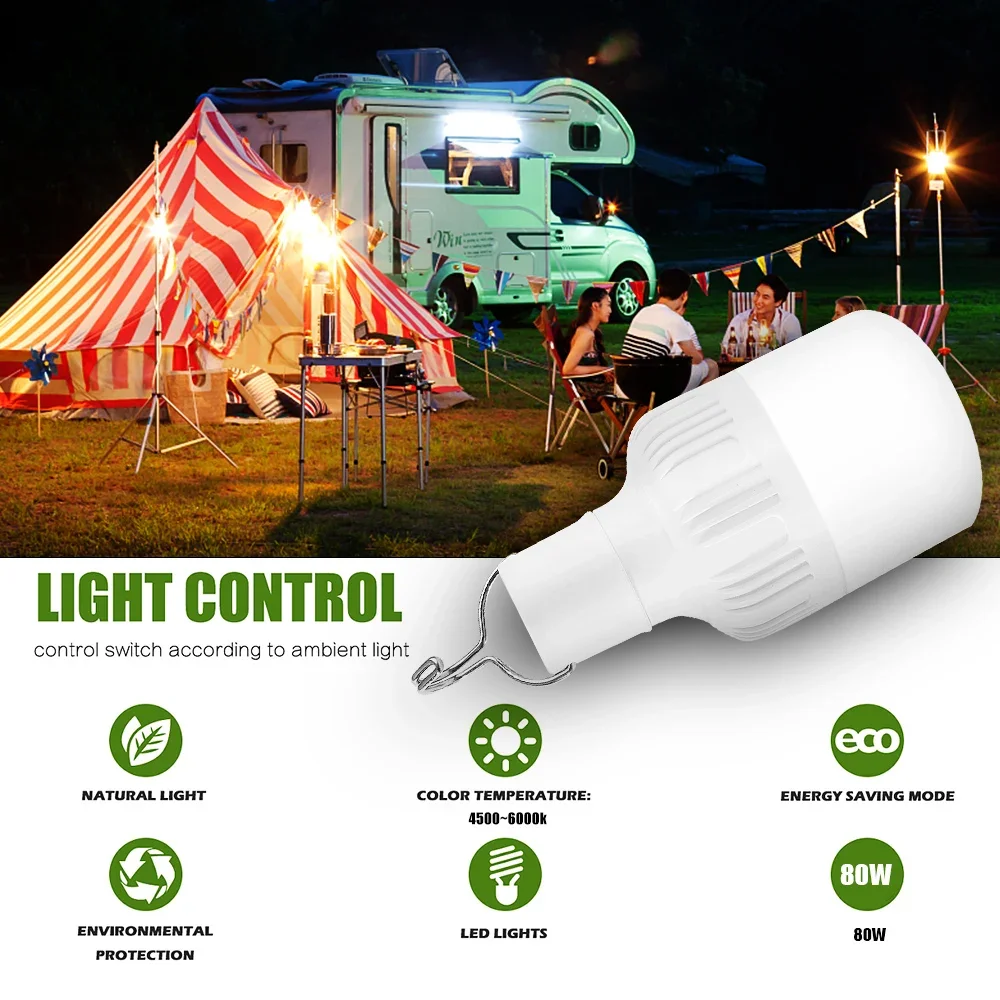 Imagem -02 - Luzes de Emergência Portáteis Usb Recarregável Lanterna Led ao ar Livre Ajustável Tenda Lâmpadas Churrasco Pesca Acampamento Lâmpadas Iluminação do Jardim