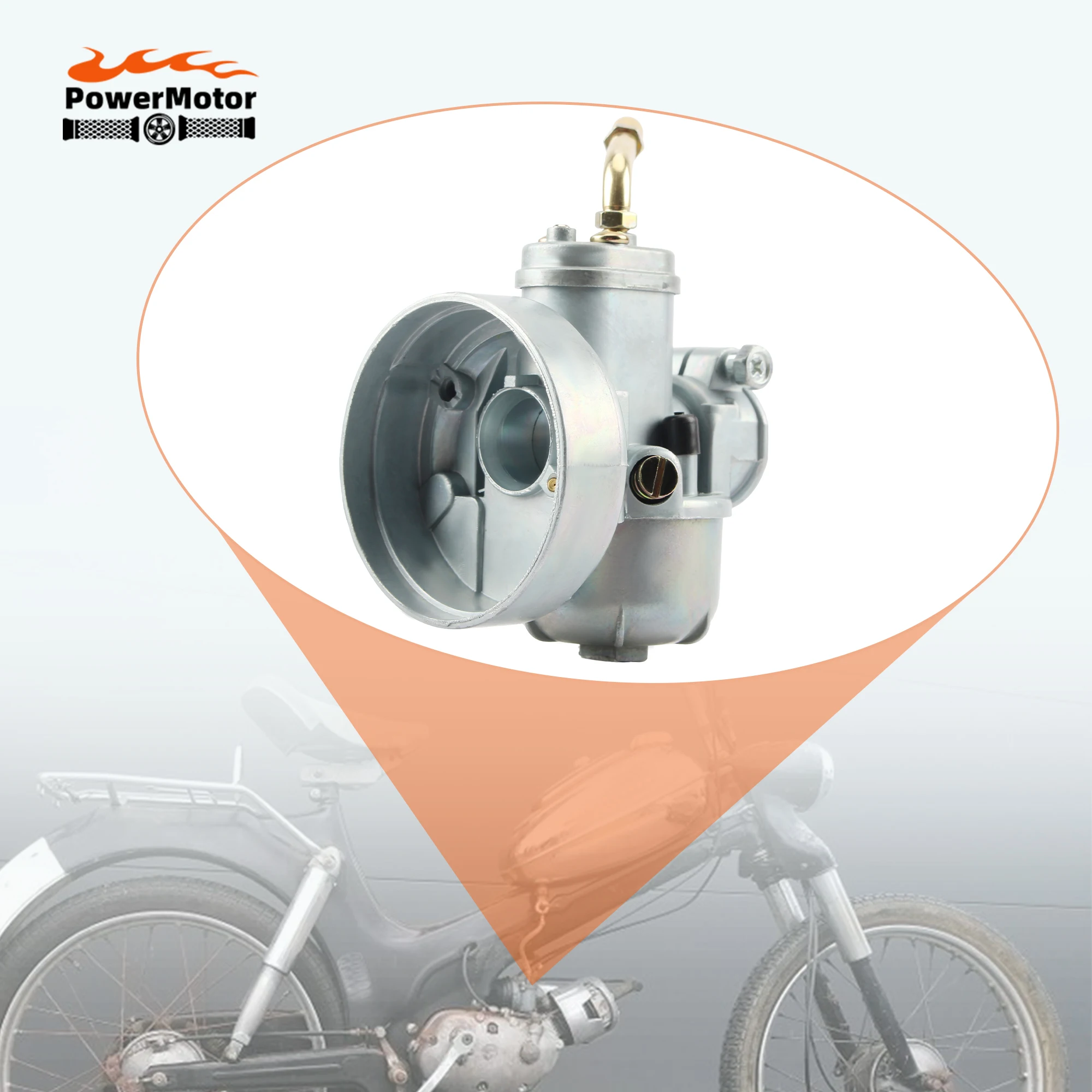 

Motorcycle Bing 17mm Carburetor For PUCH BING 50cc 60cc Moped Bike Fit Puch 17 mm Bing Style Carburetor Modified Accessories