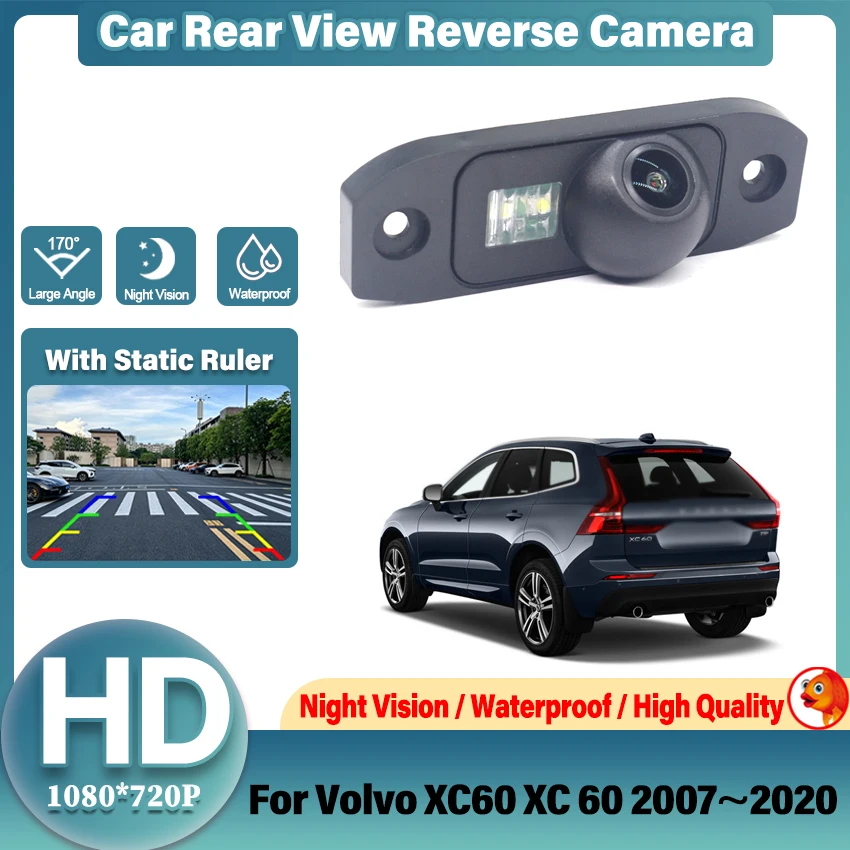 HD Rear View Camera For Volvo XC60 XC 60 2007~2020 2014 2015 2016 2017 Night Vision Waterproof Backup Parking Reversing Camera