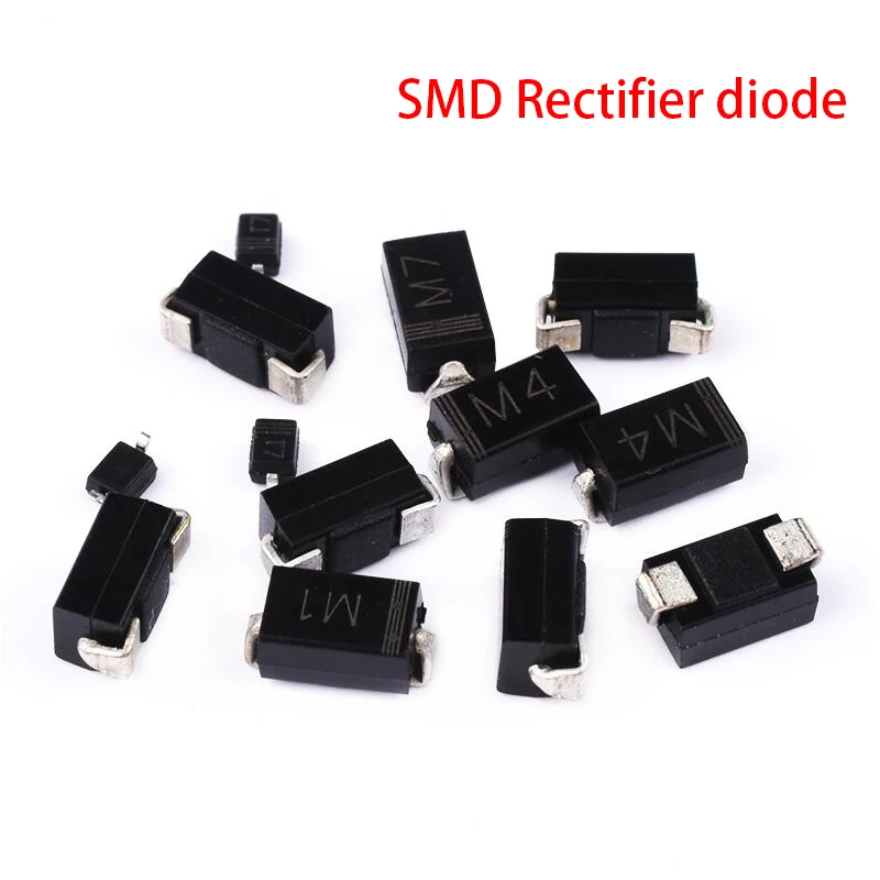 100PCS Rectifier diode M1 M4 M7 SS12 SS14 SS16 SS24 SS34 SS36 SS110 SS210 SS210 US1M RS2M ES1D DO-214AC Schottky diodes