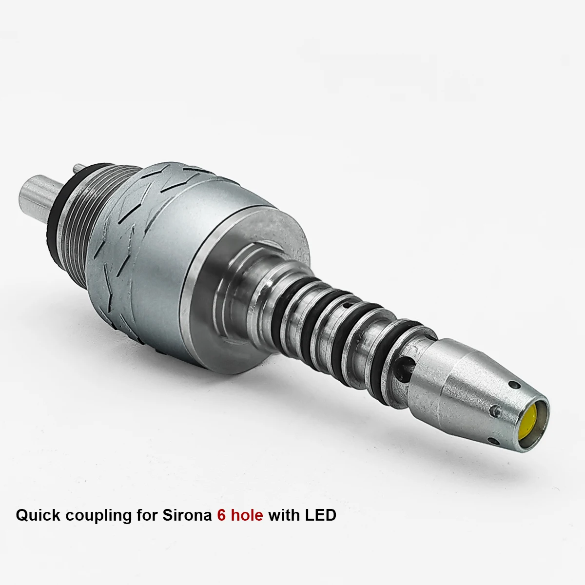 Professional 6 Holes Dental Coupler with LED Light, Quick Connect Adapter for Repairing Dental Chair view 3