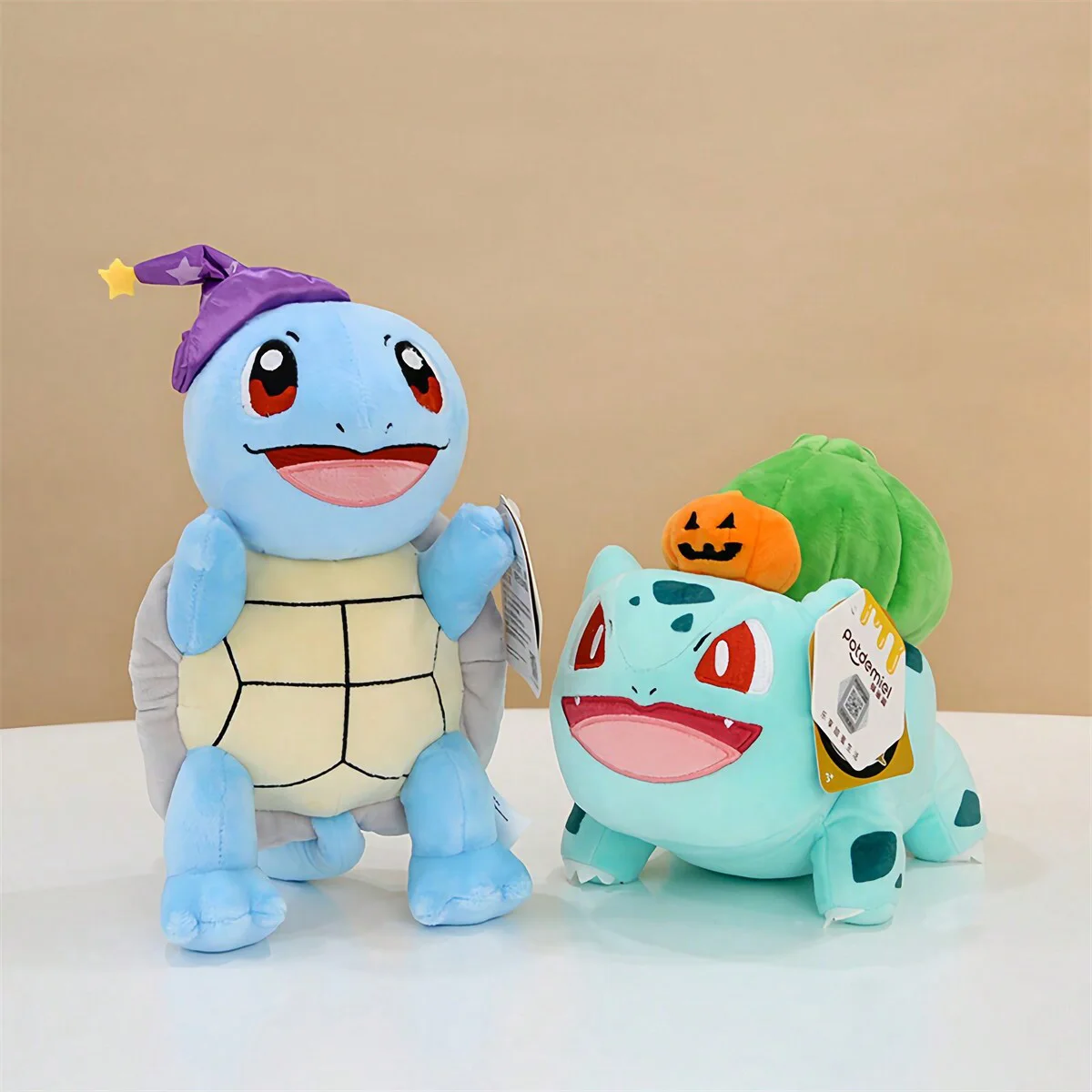 Genuine Halloween Series Pokemon Plush Toys Bulbasaur Squirtle Cute Cartoon Anime Figure Stuffed Animal Dolls Festival Gifts