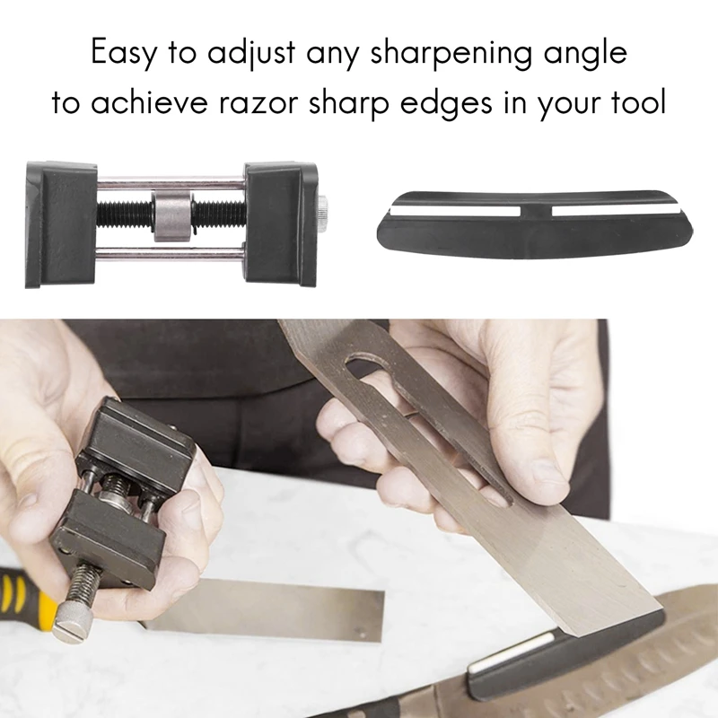 Honing Guide And Angle Tool Set - Chisel Sharpening Jig & Knife Sharpener Angle Tool Kit For Knives And Wood Chisels