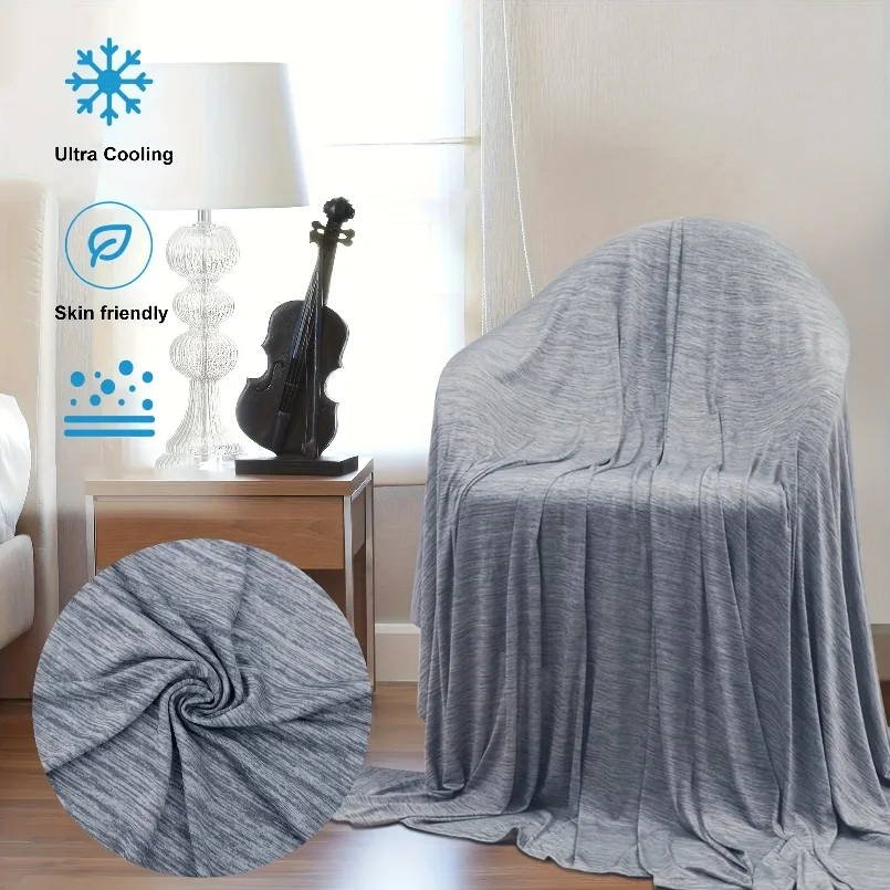 150*200cm Imitation Nylon Lightweight, Ultra-Soft, Cooling Summer Blanket, Double-Sided Cooling Nap Blanket