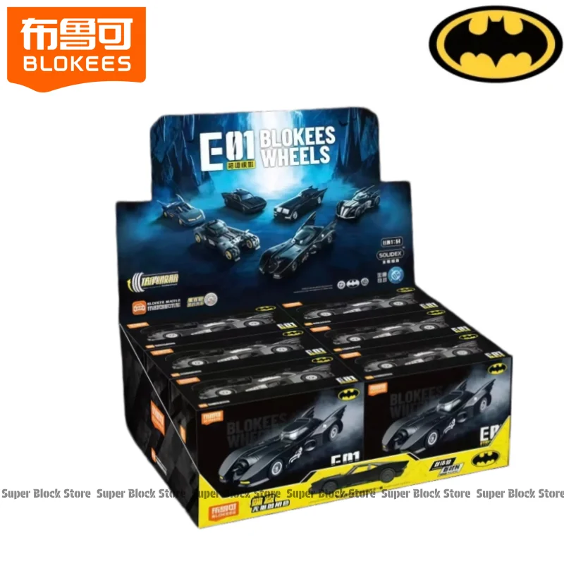 BLOKEES Echte Batman bouwsteenauto E01 Gotham Disease Shadow, monteerbaar en beweegbaar speelgoedcollectie ornament cadeau