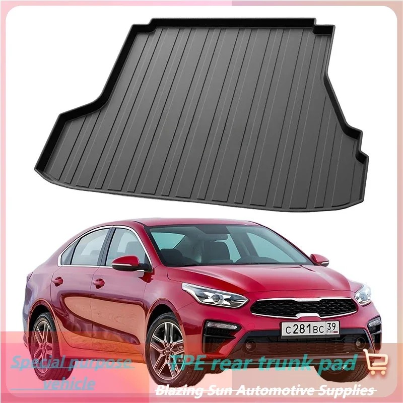 Автомобильный задний багажник, грузовой вкладыш, лоток, коврик в багажник, ковер для Kia CERATO 2005-2017, подушка, коврик, коврик против грязи и воды