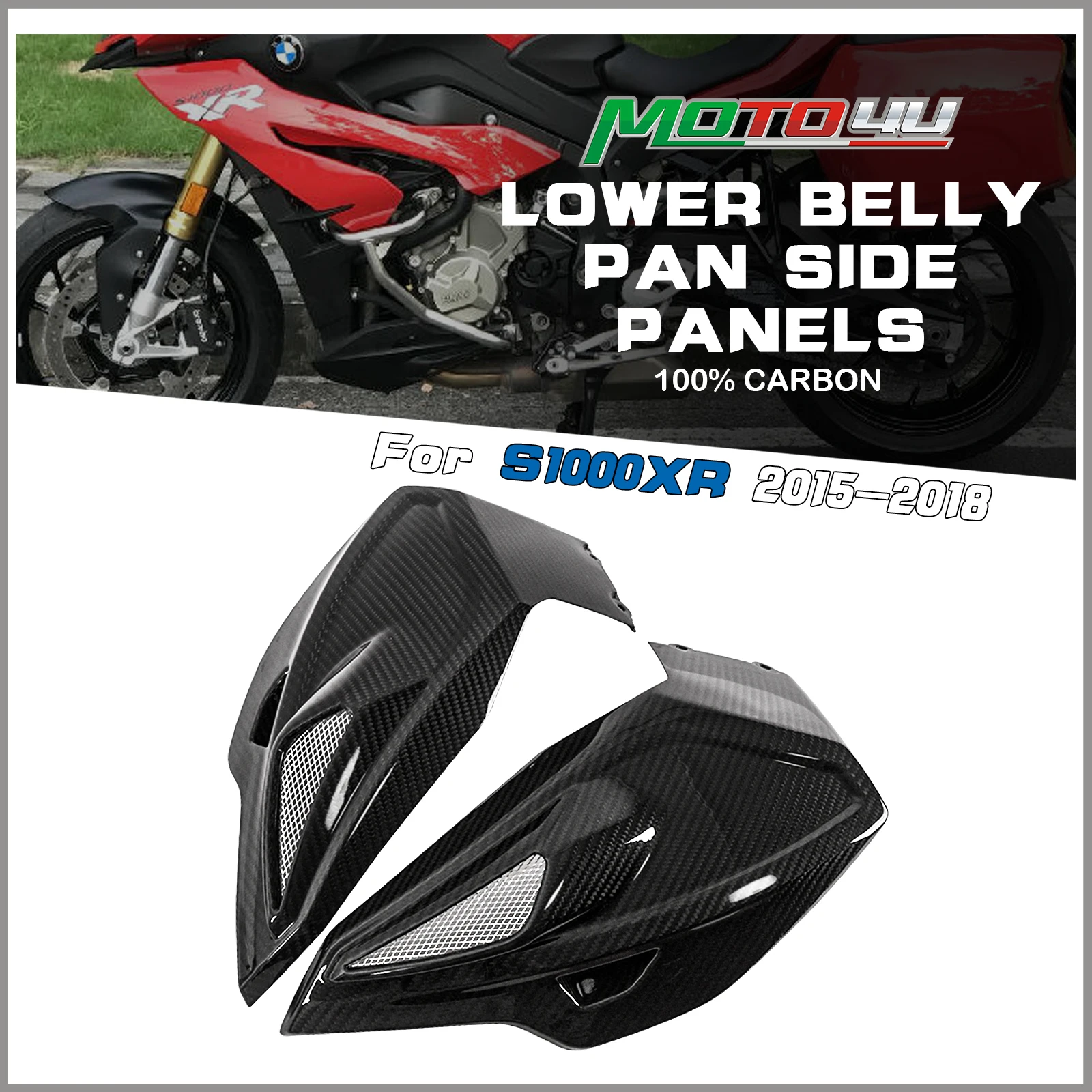 

Для BMW S1000XR S1000 XR 2015 2016 2017 2018 100% углеродное волокно, нижняя часть поддона, боковые панели, обтекатель кузова, модификация мотоцикла