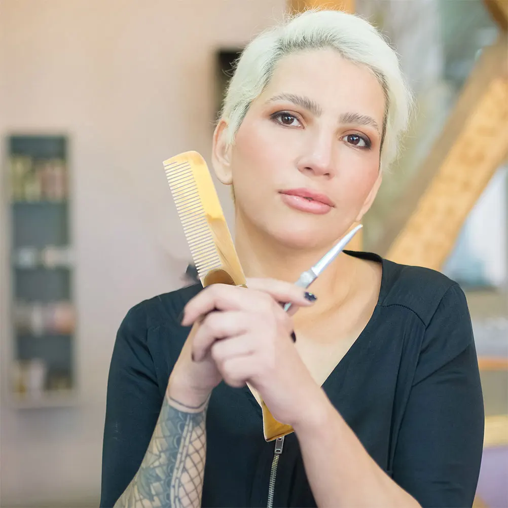 

2 шт. складная дорожная расческа для волос, компактная портативная роговая расческа, щетка для укладки волос, антистатический массаж кожи головы, стильная щетка-лопатка