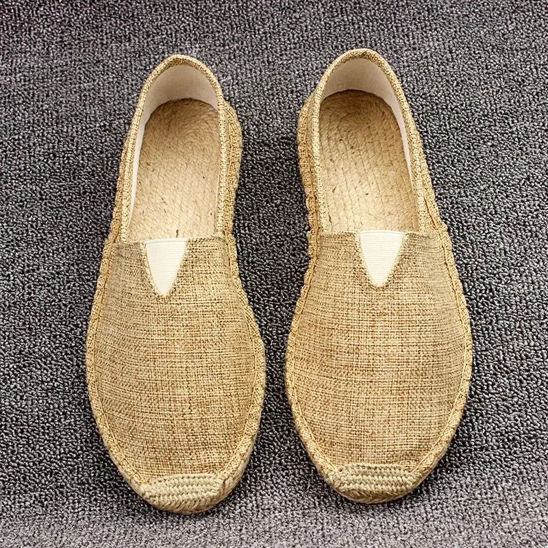 

Summer Vintage Kungfu Shoes Linen straw Chinese Traditional Shoes Wushu Tai Chi Old Peking Shoes Martial Art Sneaker