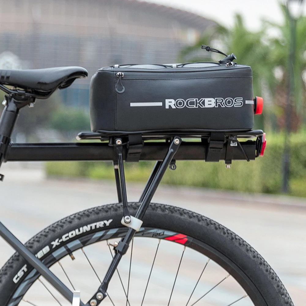 

Велосипедная сумка ROCKBROS на заднее сиденье 8 л, водонепроницаемая, с защитой от брызг, с дождевиком, багажная сумка-коробка