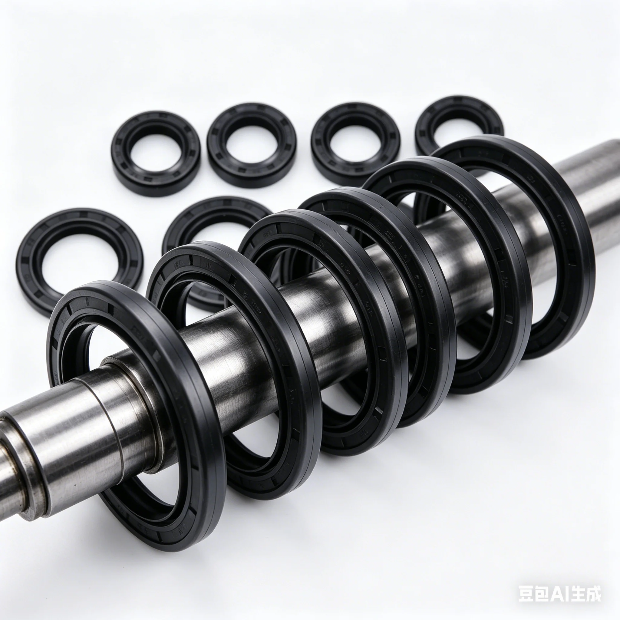 TC 32 33 34 35 36 37 38 ID Black NBR Rubber Grooved U Lips Gasket Ring Sealing Joint Rotating Shaft Spring Skeleton Oil Seal