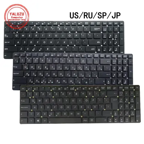 US/RU/SP/JP NEW Laptop Keyboard For ASUS R500V R700V K55A K55V/VJ/VD K55DE K55N K750J K751 K751M/MJ K751L/LX/LK/LY K751IN