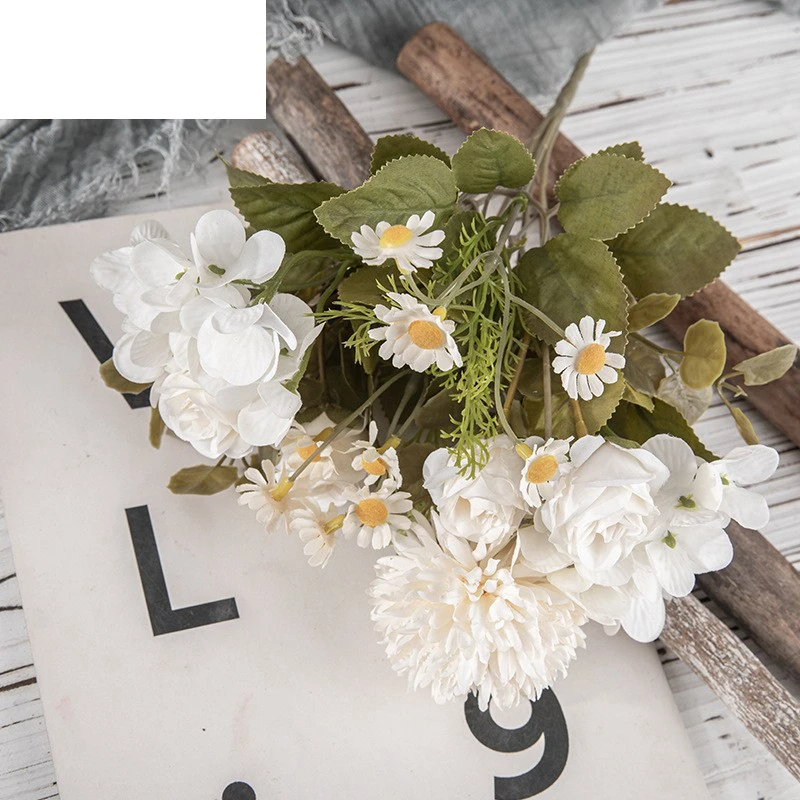 Autumn Chamomile Bouquet INS Style Artificial Flower Manufacturer Home Decoration Cross-border Wedding Wholesale Artificial Flow