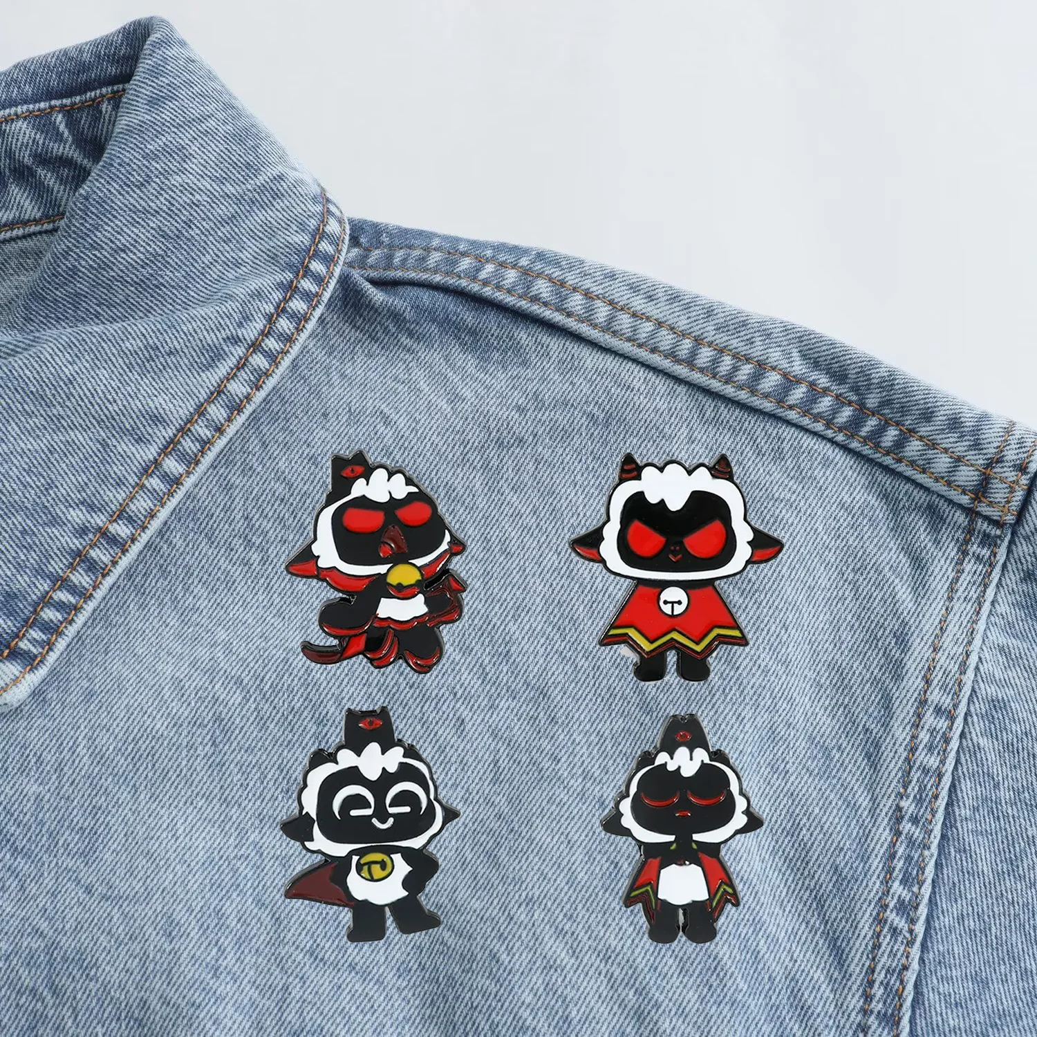 

1 Set Cartoon Game Peripheral Metal Badge Mie Revelation Brooch Adventure Action Game Commemorative Badge Accessory Fashion Toys