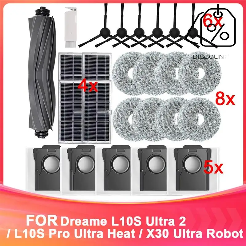 Dreame L10s Ultra Mop Pads Dreame L10s Pro Ultra Heat Accessories Vacuum Cleaner Accessories-Y48A
