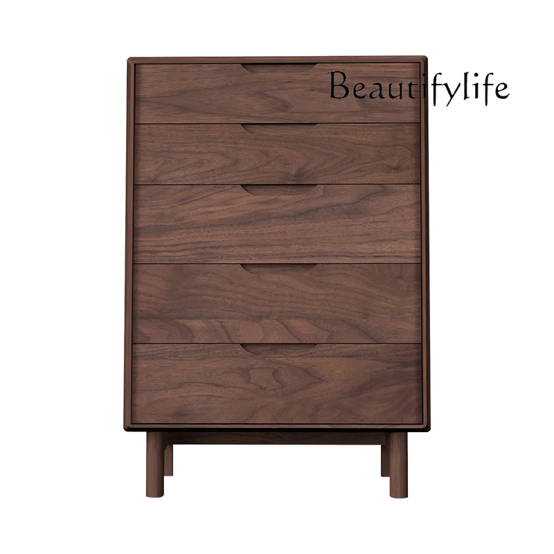 

Nordic Chest of Drawers Solid Wood Restaurant Entrance Cabinet Sofa Side Cabinet Light Luxury Storage