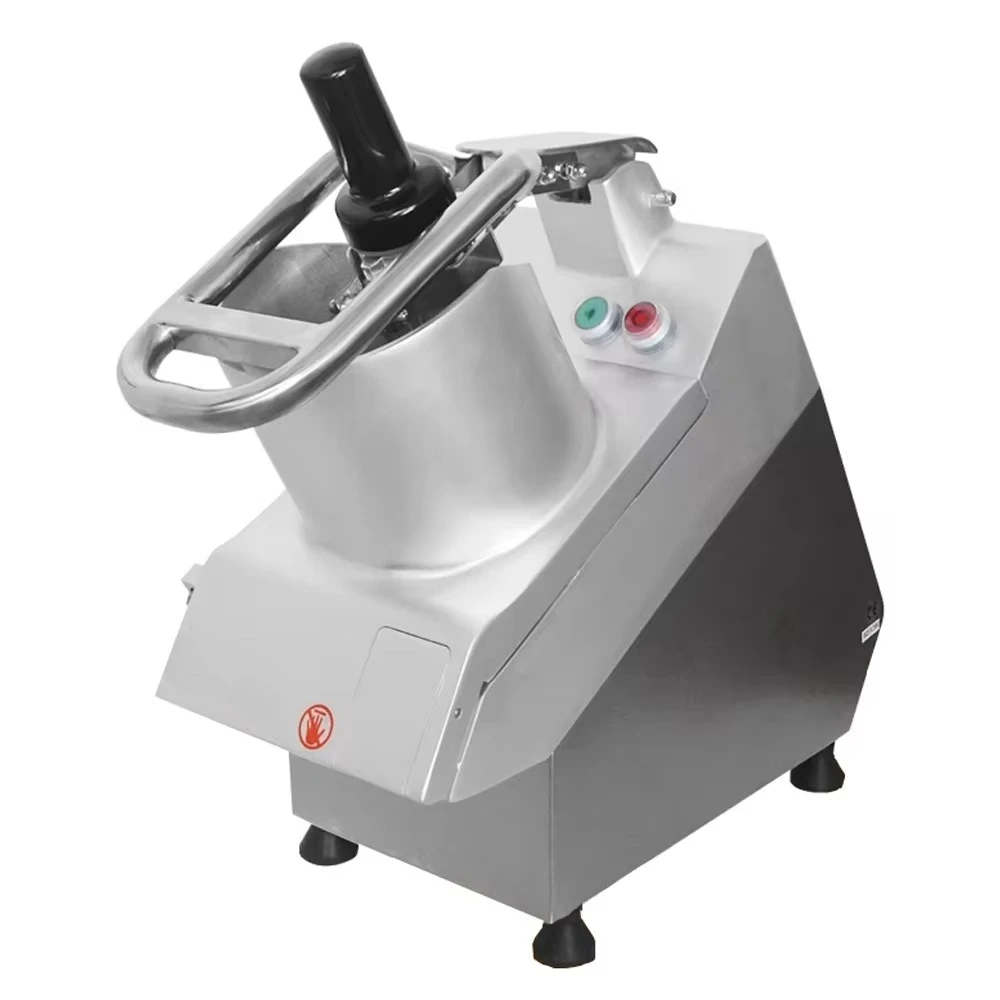 Commercial Vegetable Slicing Machine 550W, Automatic Fruit Potato Shredder Dicer, Multi-Function Cutter, Stainless Steel Blades
